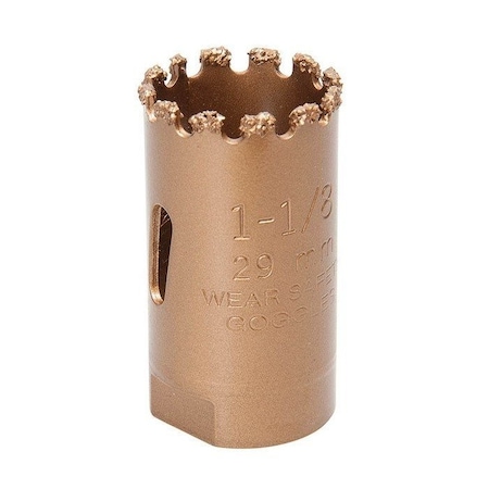 Holesaw-1-1/8Pkgd.Carbide Grit MPN:725-1-1/8