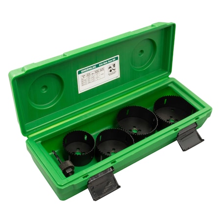 Hole Saw Set, 4-1/2 in Dia, Variable Pitch MPN:834