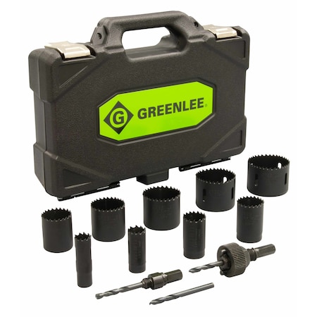 Electrician/Plumber Hole Saw Kit, 13 pcs. MPN:891