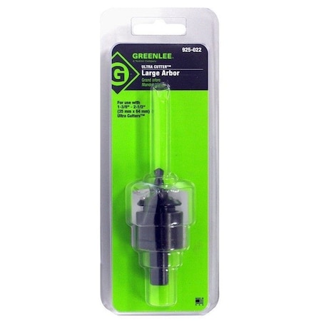 Large Hole Cutter Arbor, 1/4 x 1 1/2 In MPN:925-022