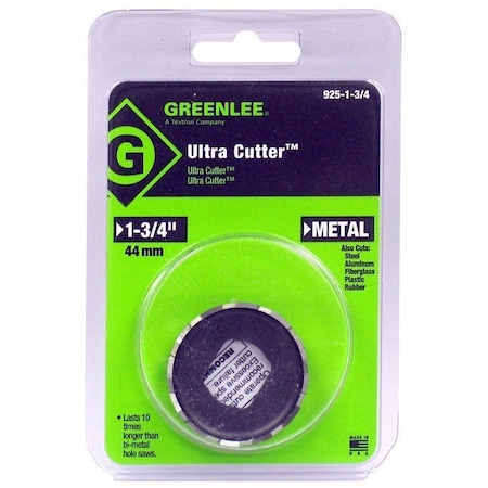 Hole Cutter, 1 3/4 In Dia, HSS, 3/8 In Hex MPN:925-1-3/4