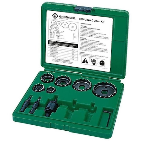 Hole Cutter Kit, 9 PC MPN:930
