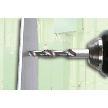 Drill/Tap/Countersink, Thread Size No 10-24, 2 1/32 in Overall Length MPN:DTAP10-24