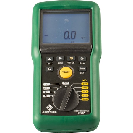 Battery Operated Megohmmeter, LCD Display MPN:5882A