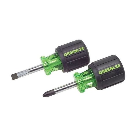 Screwdriver Set, Slotted/Phillips, 2 Pc MPN:0153-04C