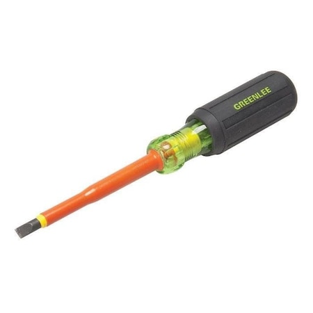 Insulated Slotted Screwdriver 1/4 in Round MPN:0153-11-INS