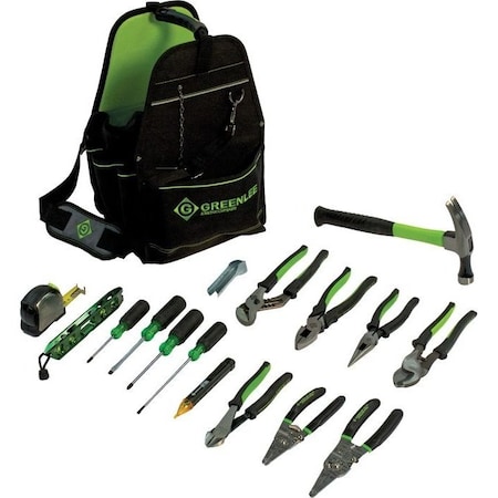 Electricians Tool Kit, 17 pcs., Caddy MPN:0159-17ELEC
