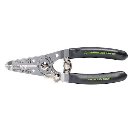 6 in Wire Stripper Solid: 10 to 20 AWG, Stranded: 12 to 22 AWG MPN:1916-SS