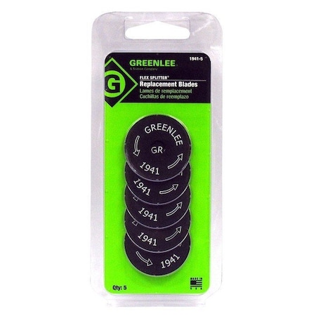 BX/Flexible Conduit Cutter Blades, Metal, PK5 MPN:1941-5