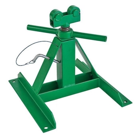 Telescoping Reel Stand, Adjustable, 28 In Max Height, Load Capacity 2, 500 lb, Green, Steel MPN:687