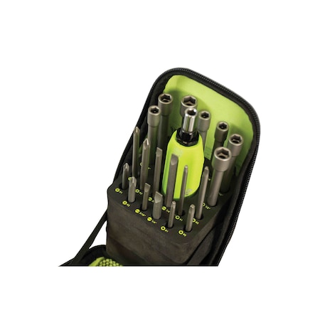 Bit Set, Steel, 19 Pieces, Hand Application MPN:9953-46T