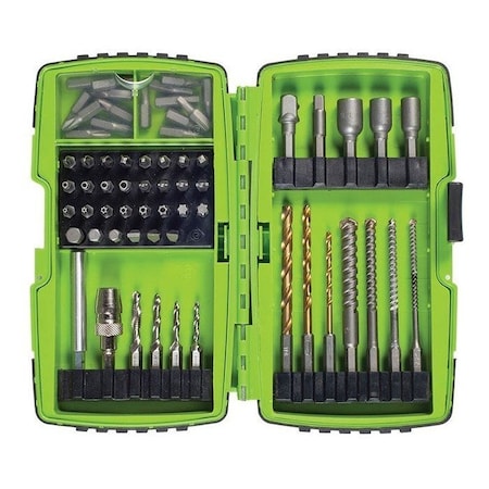 68 Piece Drill Bit Set, 1/4