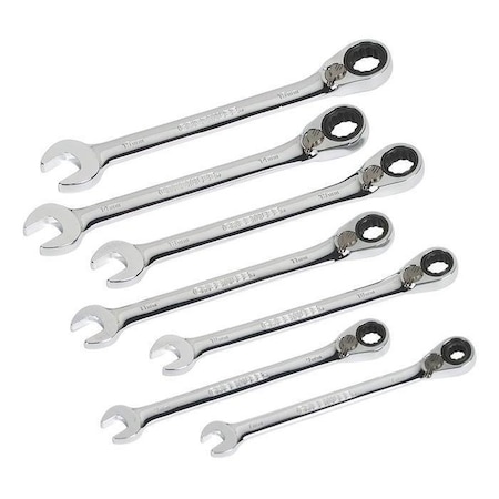 Wrench Set, Ratchet 7 Pc-Metric MPN:0354-02