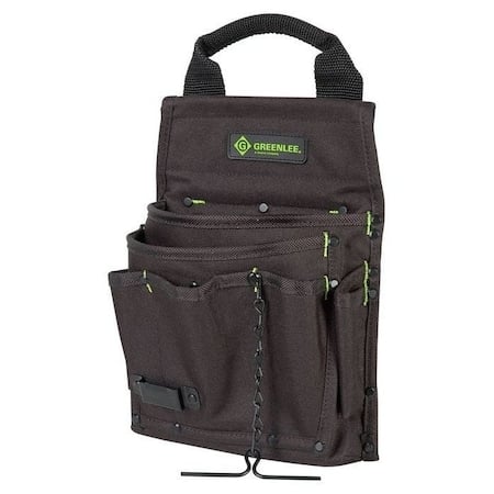 Tool Caddy, Cordura, Black, 7 Pockets MPN:0158-17