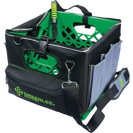 Tool Bag, Polyester, Black, 11 Pockets MPN:0158-28
