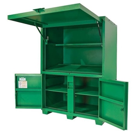 Jobsite Field Office, Green, 60 in W x 42 in D x 80 in H MPN:8060DLX