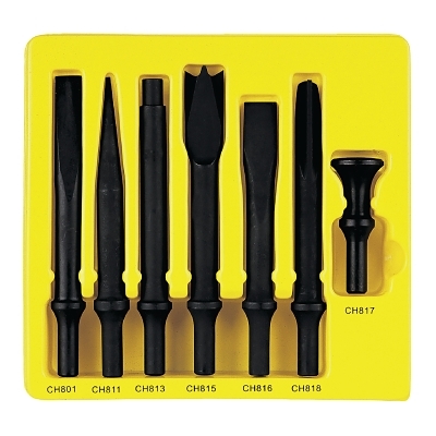 7 PC. H.D. Chisel Set -.498 Shank MPN:CS807