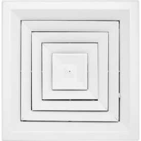 ACAMINAIRE 4-Way Fixed Core Aluminum Ceiling Diffuser 10
