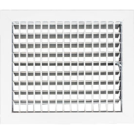 ACLAMINAIRE Aluminum Adjustable 1-Way Deflection Wall Register 12