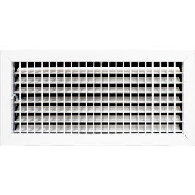 ACLAMINAIRE Aluminum Adjustable 1-Way Deflection Wall Register 18