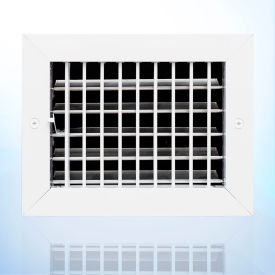 ACLAMINAIRE Aluminum Adjustable 1-Way Deflection Wall Register 8
