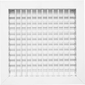 ACLAMINAIRE Aluminum Adjustable Double Fin 2-Way Deflection Wall Register 10