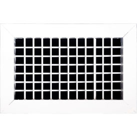 ACLAMINAIRE Aluminum Adjustable 2-Way Double Fin Deflection Wall Register 10