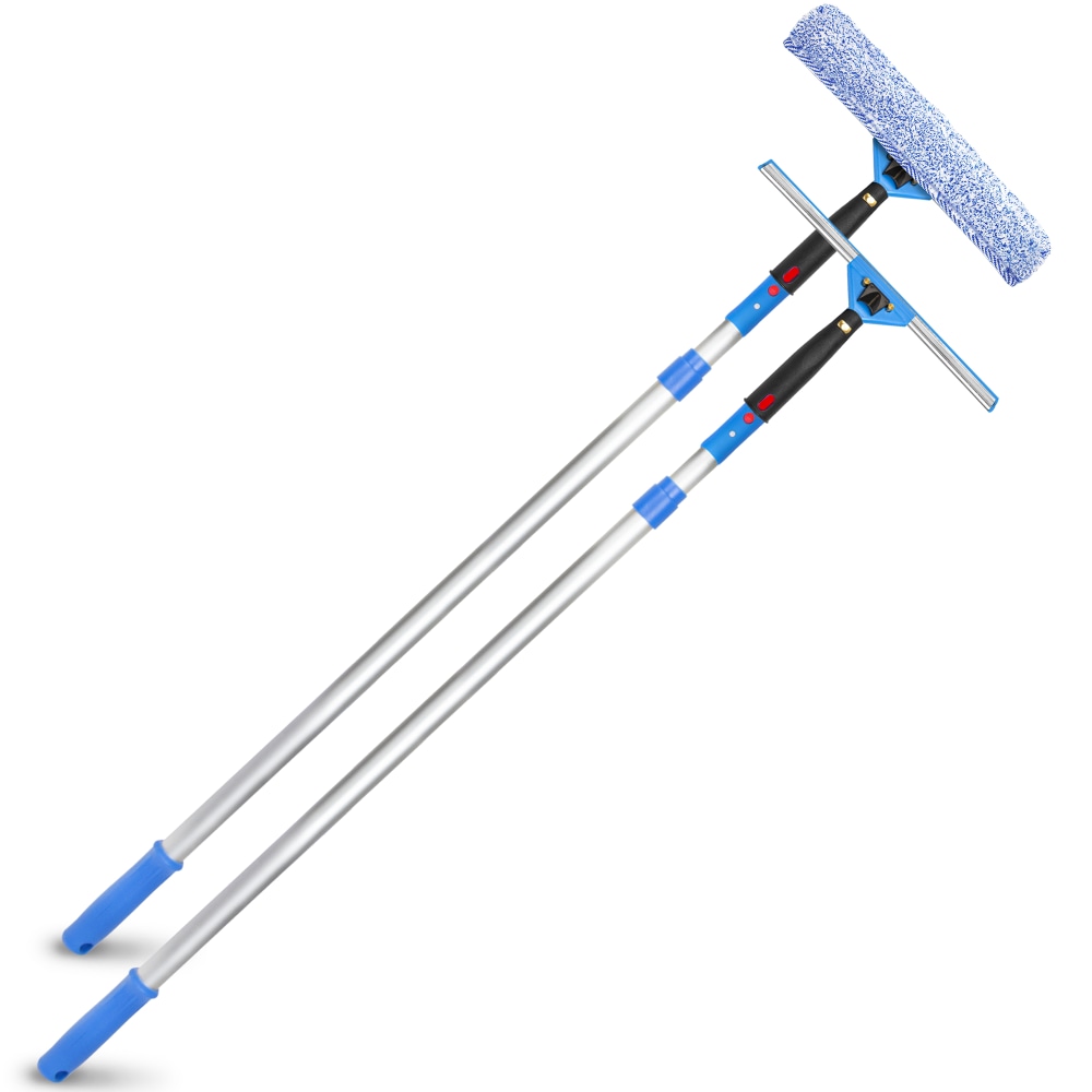 Gritt Commercial Pro Window Washing Kit with with 14in Squeegee, 14in Washer and 6ft Telescopic Pole MPN:GRI137