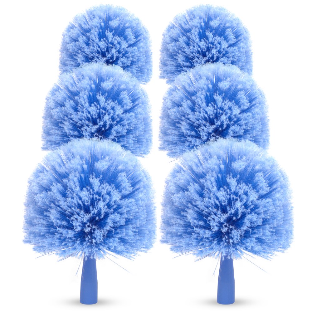 Gritt Commercial Cobweb Duster Brush, 6-11/16in, Blue, Pack Of 6 Brushes MPN:GRI103-6PK