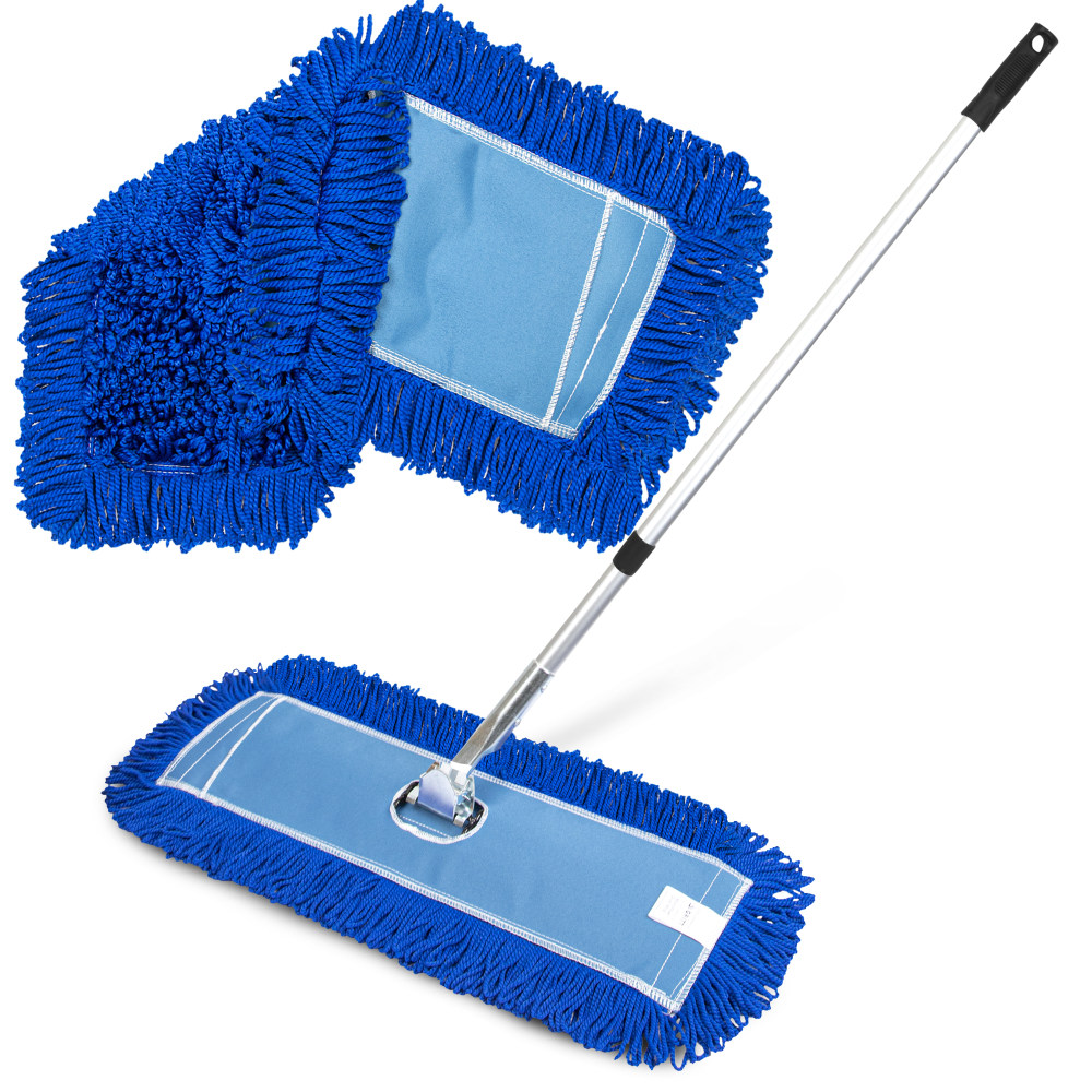 Gritt Commercial 24in x 5in All-In-One Microfiber Dust Mop Set with 72in Handle MPN:GRI174-24