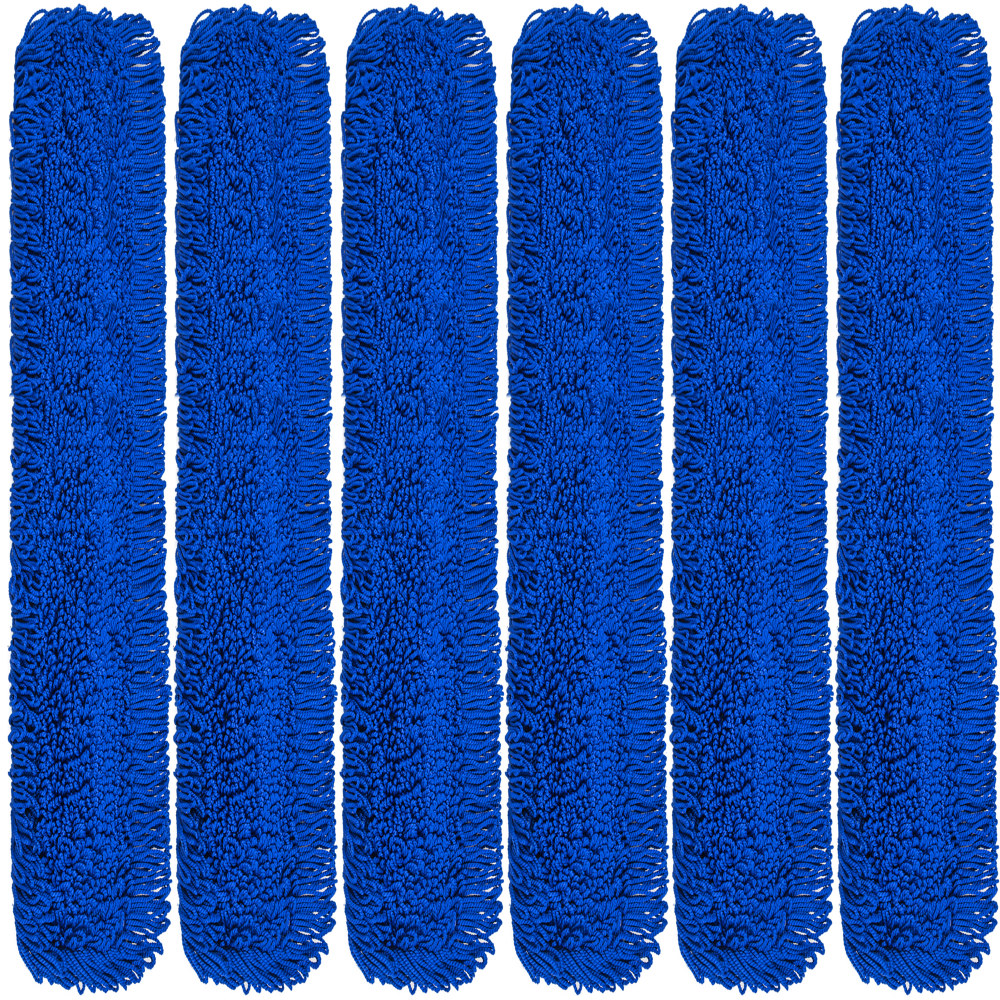 Gritt Commercial Microfiber Looped Dust Mop Pad Head, 60in, Blue, Pack Of 6 Pad Heads MPN:GRI182-60-6PK