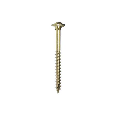 Deck Screw, 1/4 in x 2-1/8 in, Steel, Flange Round Head, Torx Drive, 50 PK MPN:GRK12155