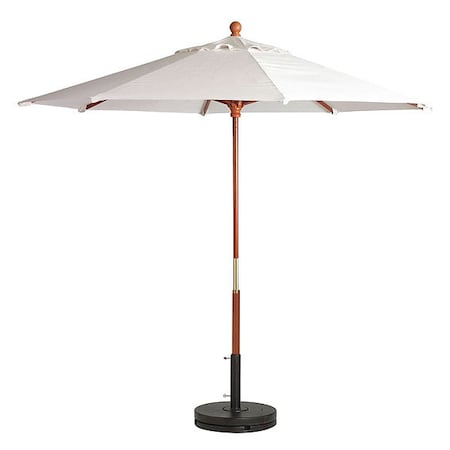 Market Wood Patio Umbrella, 9 ft., Wooden Pole, White MPN:98910431