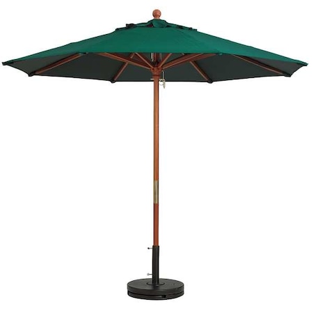 9ft Wooden Market Umbrella, forest green MPN:98912031