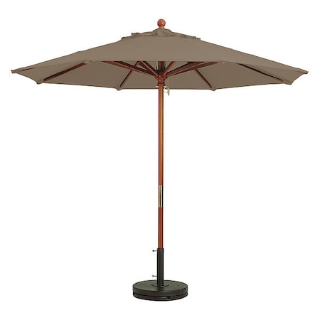 Market Wood Patio Umbrella, 7 ft., Wooden Pole, Taupe MPN:98948131