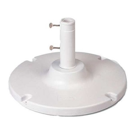 Umbrella Base, 20 in Dia, White MPN:US607004