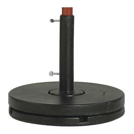 Umbrella Base, 20 in Dia, Black MPN:US607017