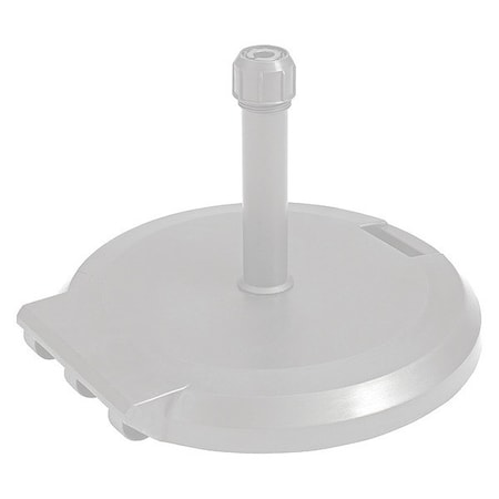Umbrella Base w/Wheels, 24 in Dia, White MPN:US608404