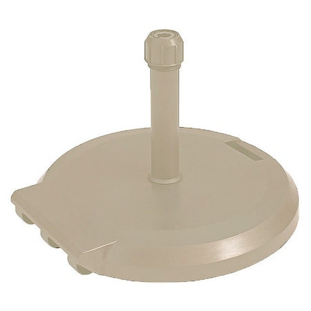 Umbrella Base w/Wheels, 24 in Dia, Sand MPN:US608466