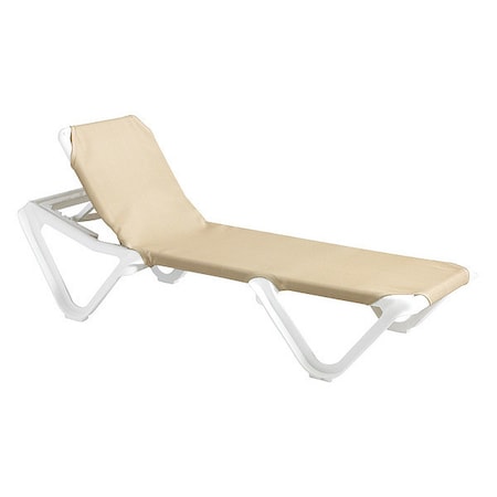 Nautical Sling Chaise, Khaki/White MPN:US910103
