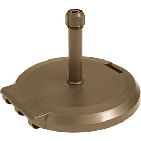 Grosfillex® Umbrella Base with Wheels - Concrete - 84 Lbs. - Bronze Mist US608437
