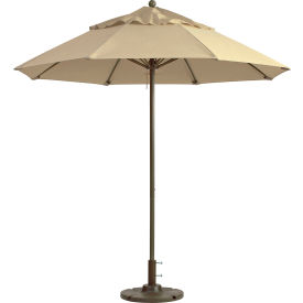 Grosfillex® Windmaster 9' Fiberglass Outdoor Umbrella - Khaki 98820331