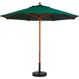 Grosfillex® 7' Wooden Market Outdoor Umbrella Green 98942031