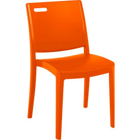 Grosfillex® Metro Stackable Sidechair Orange US356019 - Pkg Qty 4