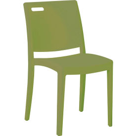 Grosfillex® Metro Stackable Sidechair Cactus Green US563282 - Pkg Qty 16