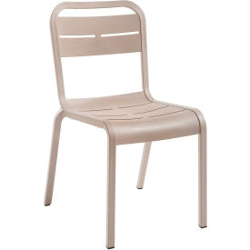 Grosfillex® Cannes Outdoor Stackable Dining Chair French Taupe UT011181 - Pkg Qty 4
