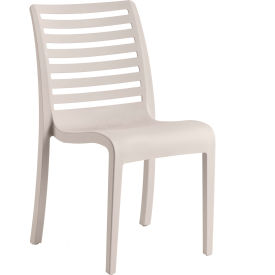 Grosfillex® Astoria Stacking Dining Sidechair Linen UT947581 - Pkg Qty 4