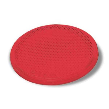 Stick On Reflector, Round, Red, 3