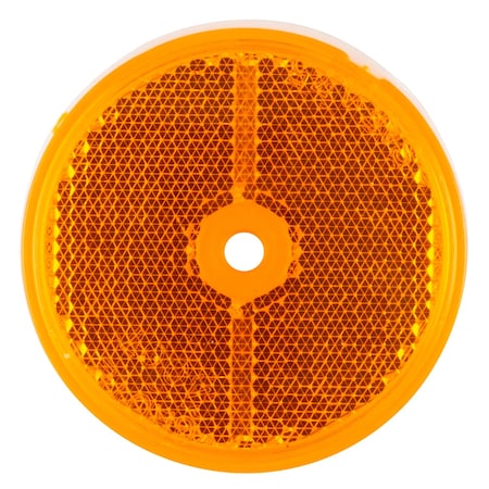 Reflector, Stick-On, Yellow, Dia 2 1/2 MPN:40073