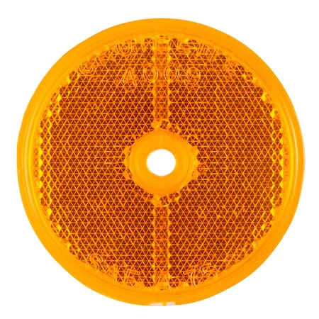 Reflector, Screw-On, Yellow, Dia 2 1/2 In MPN:40093